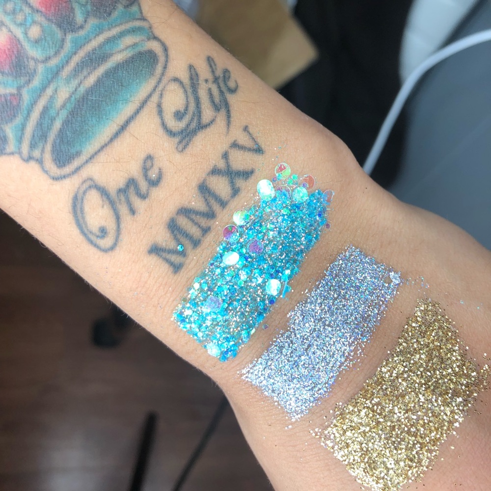 3 pieces loose glitter eyeshadow